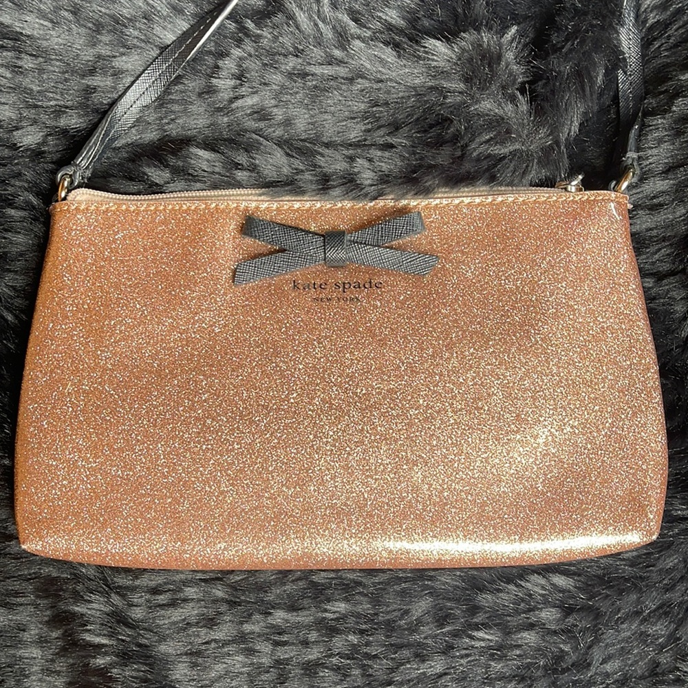 Kate Spade Pink Glittery Crossbody Bag